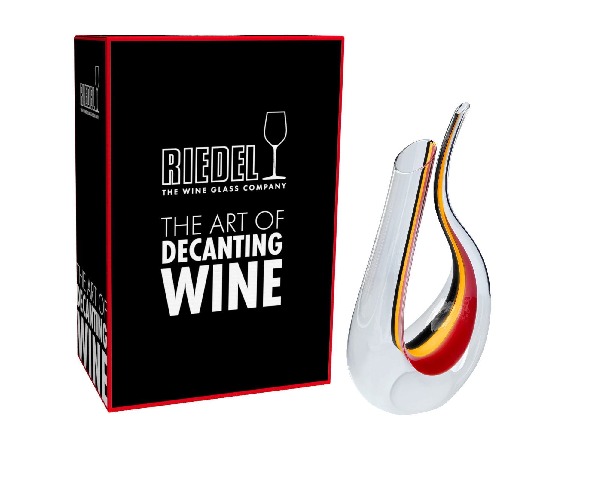 RIEDEL Amadeo Décanteur  - Bande Noire-Jaune-Rouge