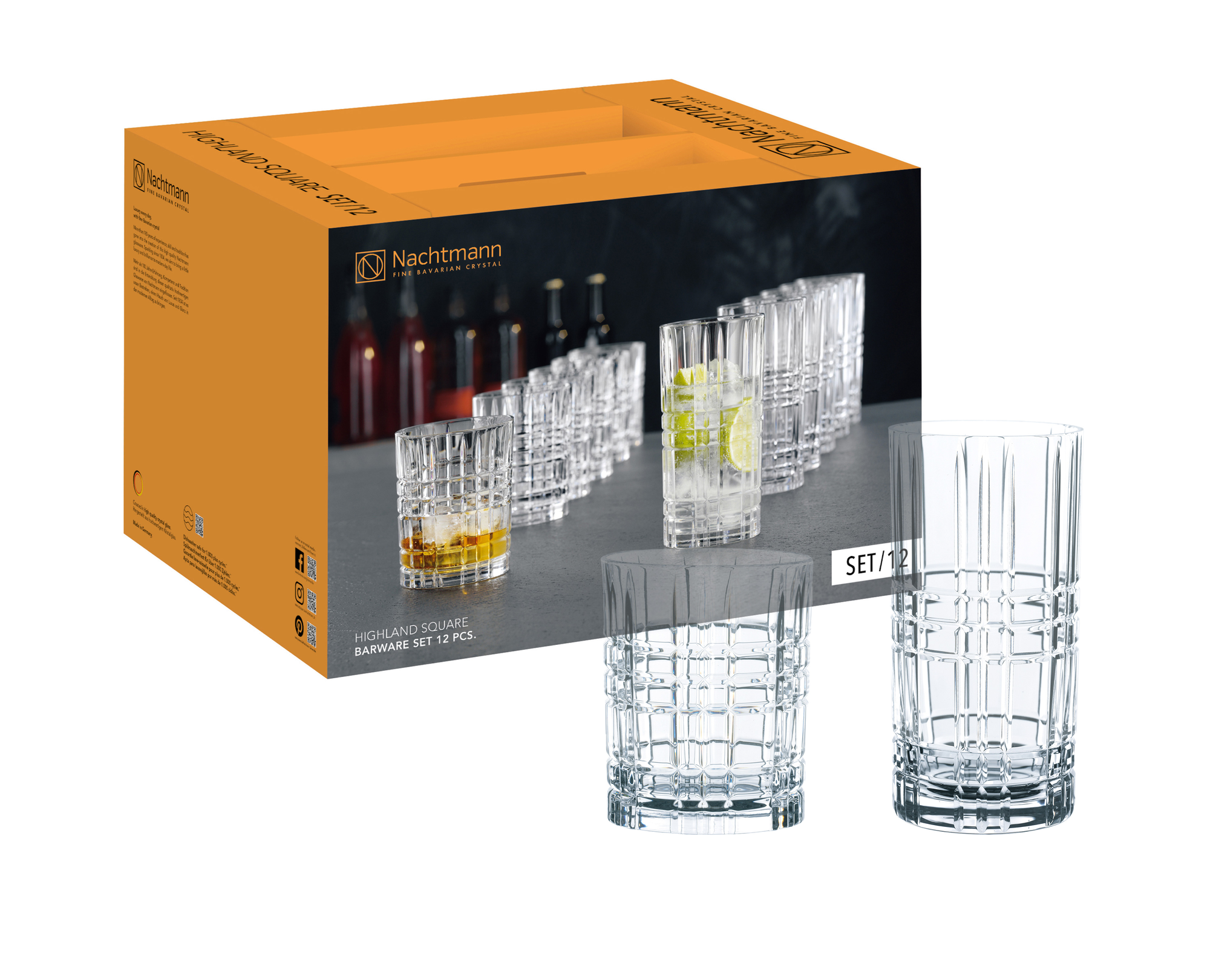 NACHTMANN Highland Tumbler Set - Square
