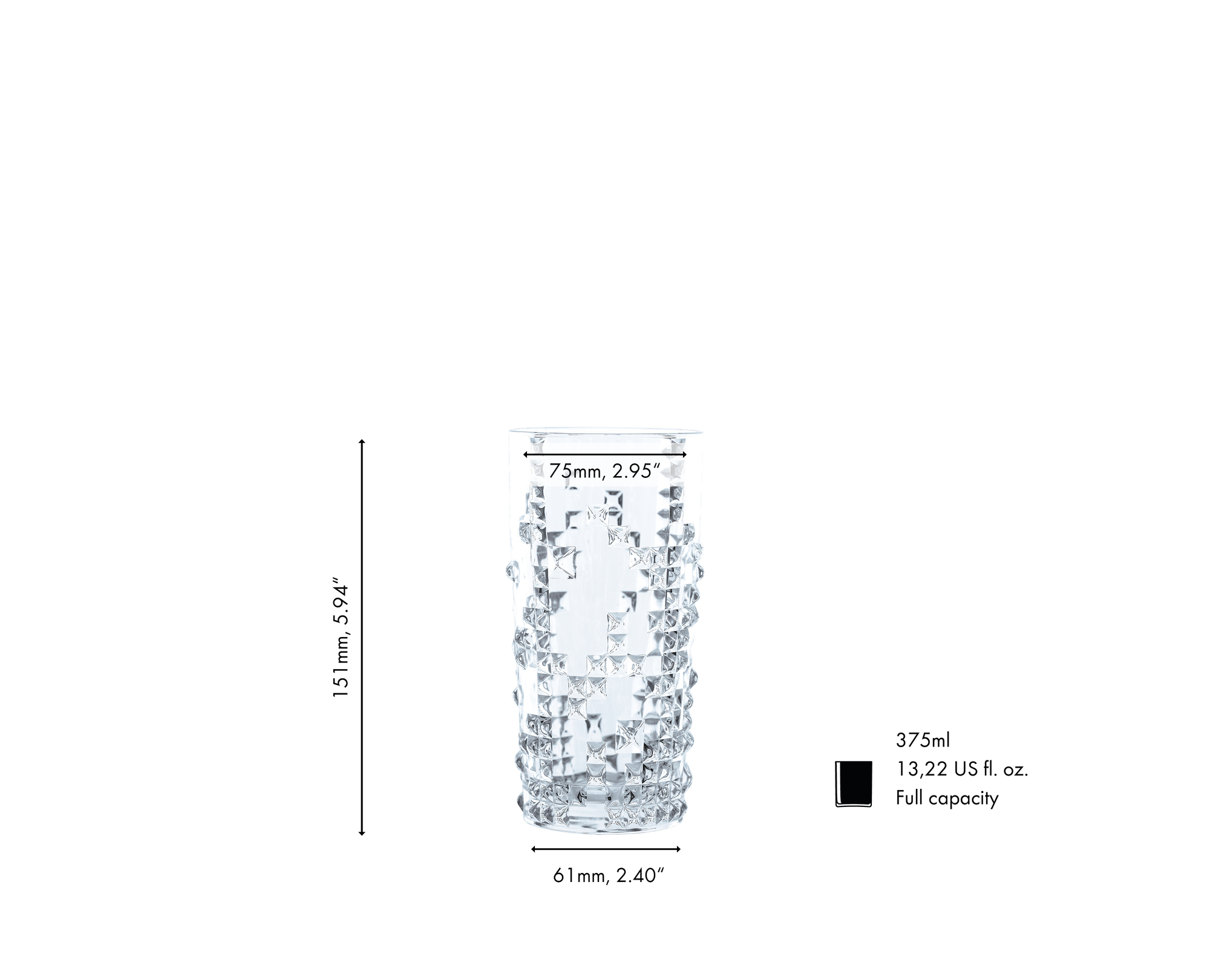 NACHTMANN Punk Pro Long Drink Glass