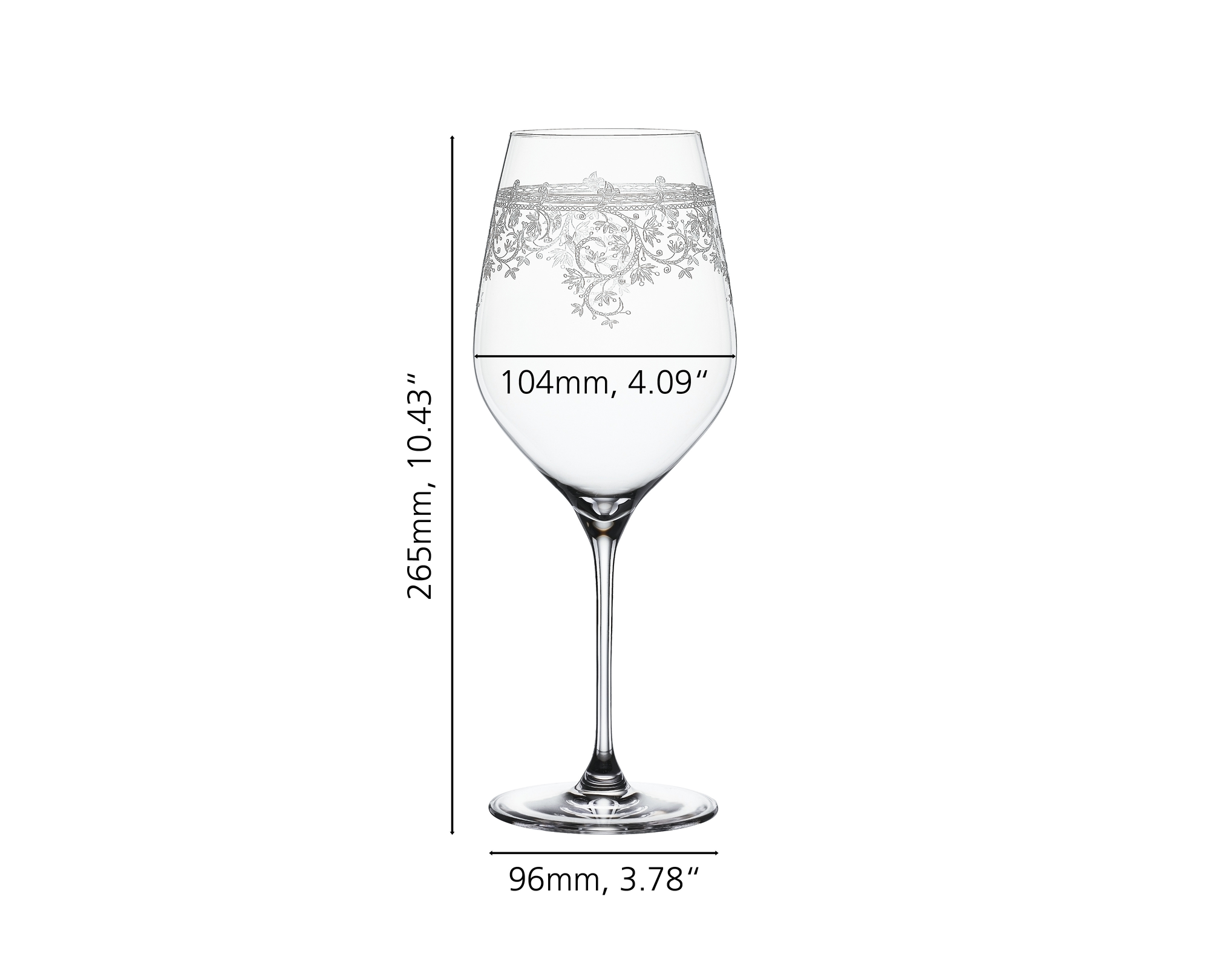 SPIEGELAU Arabesque Pro Bordeaux Glass