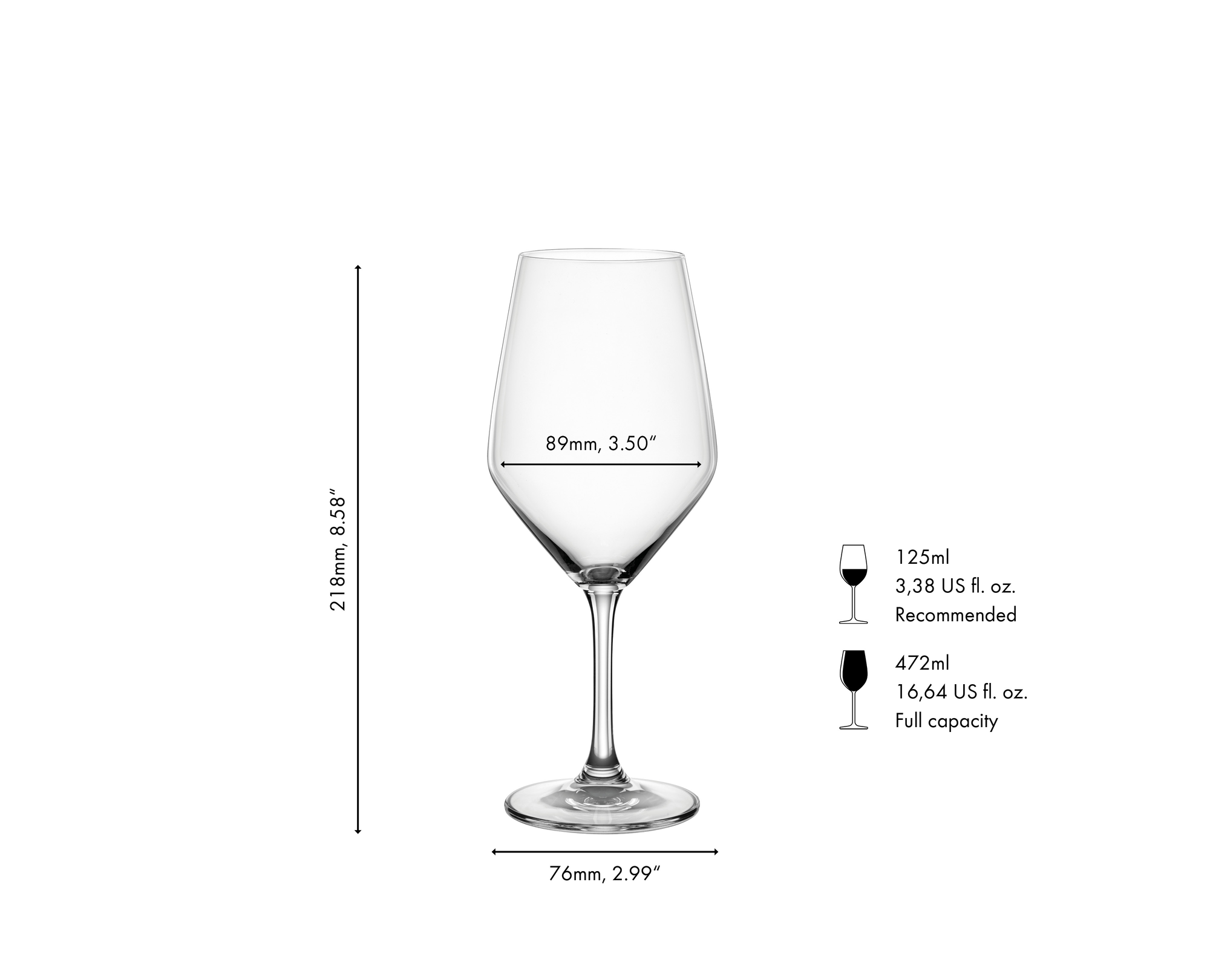 SPIEGELAU Festino Pro Universal Wine Glass CE 0,1l + 0,2l