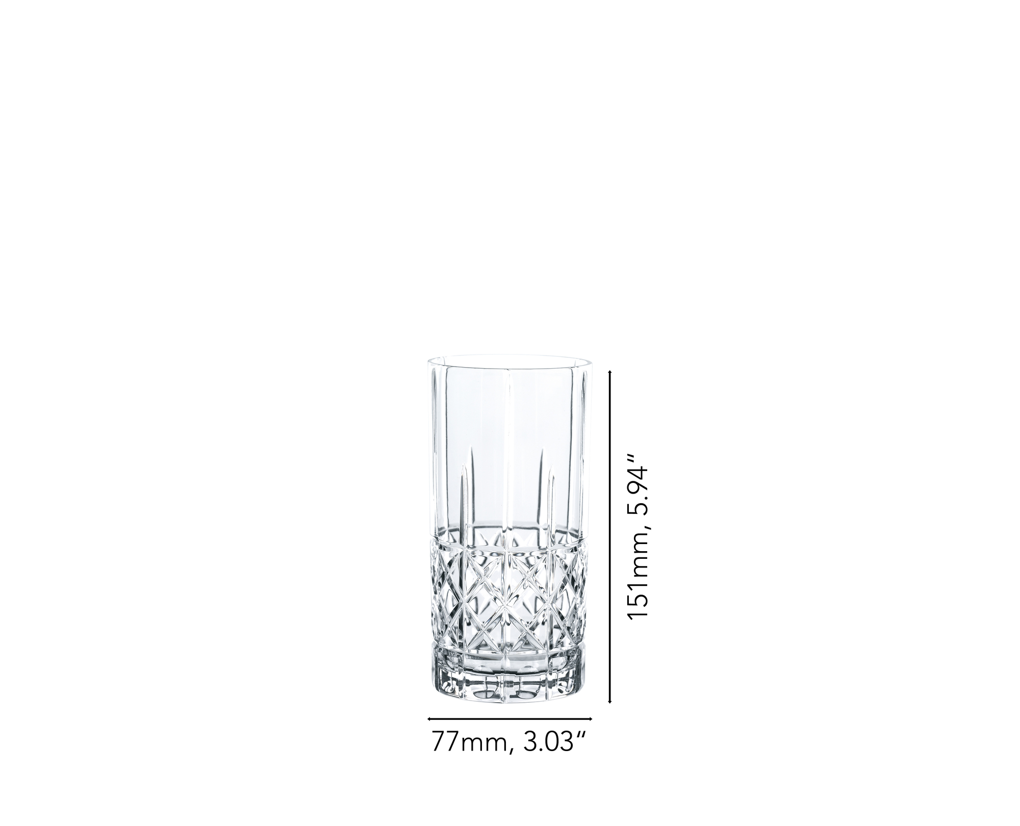 NACHTMANN Highland Pro Long Drink Glass - Diamond