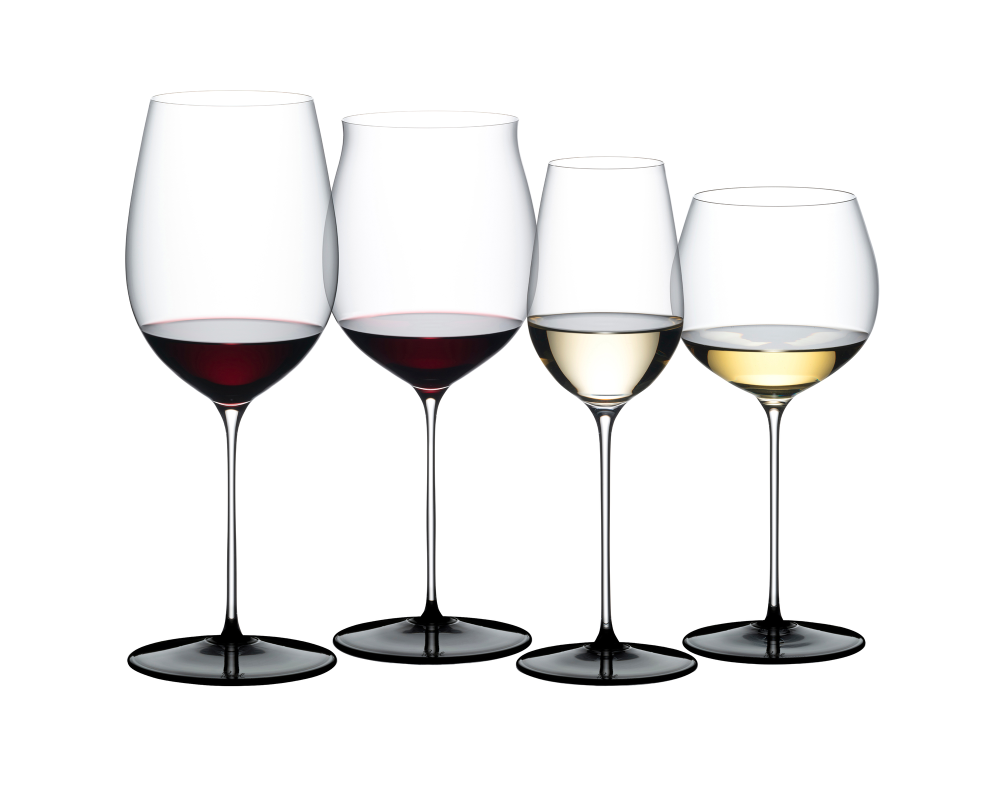 RIEDEL Fatto A Mano Black Tie Tasting Set - Schwarze Bodenplatte