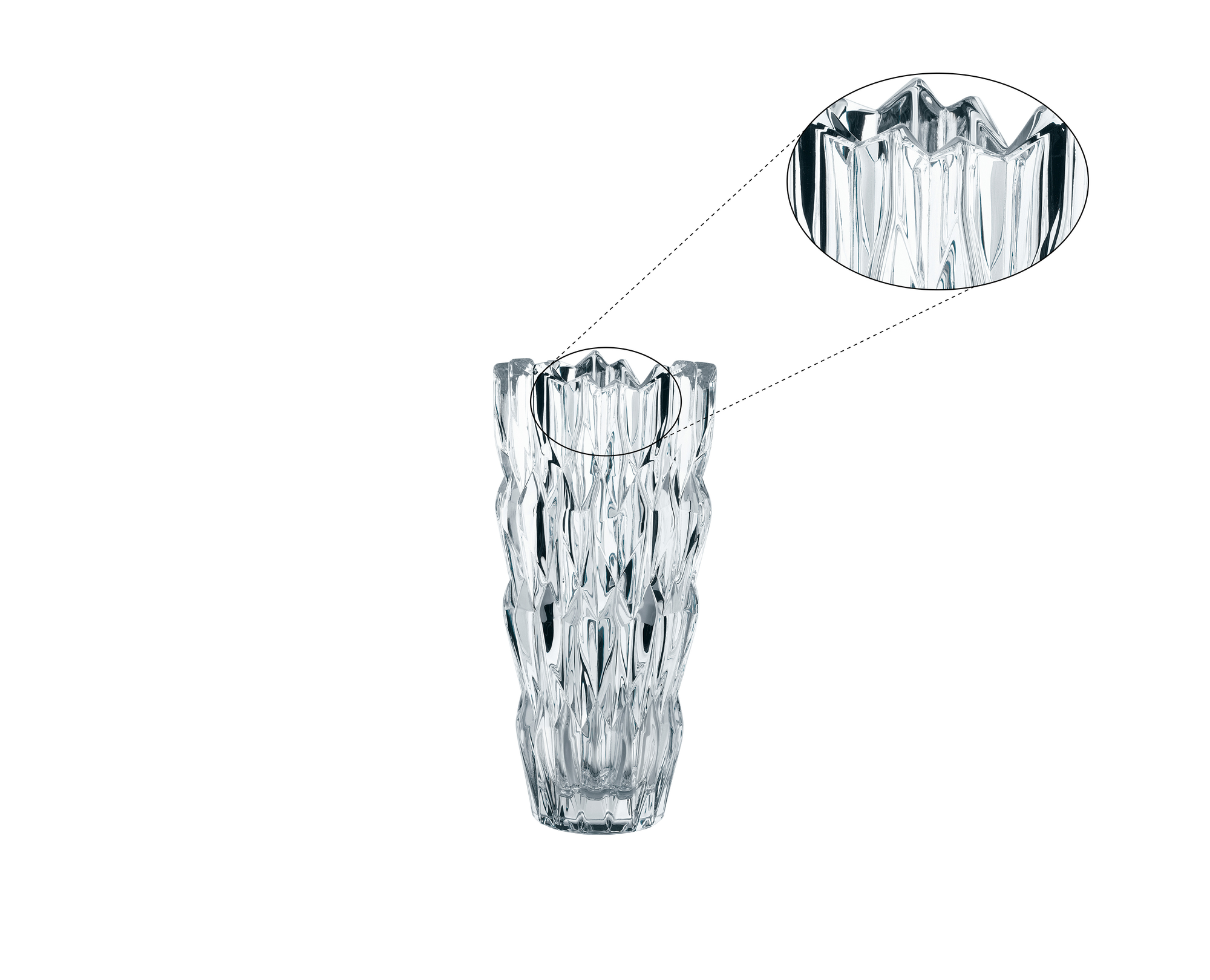 NACHTMANN Quartz Vase - 26cm | 10.354in | 0088332-0