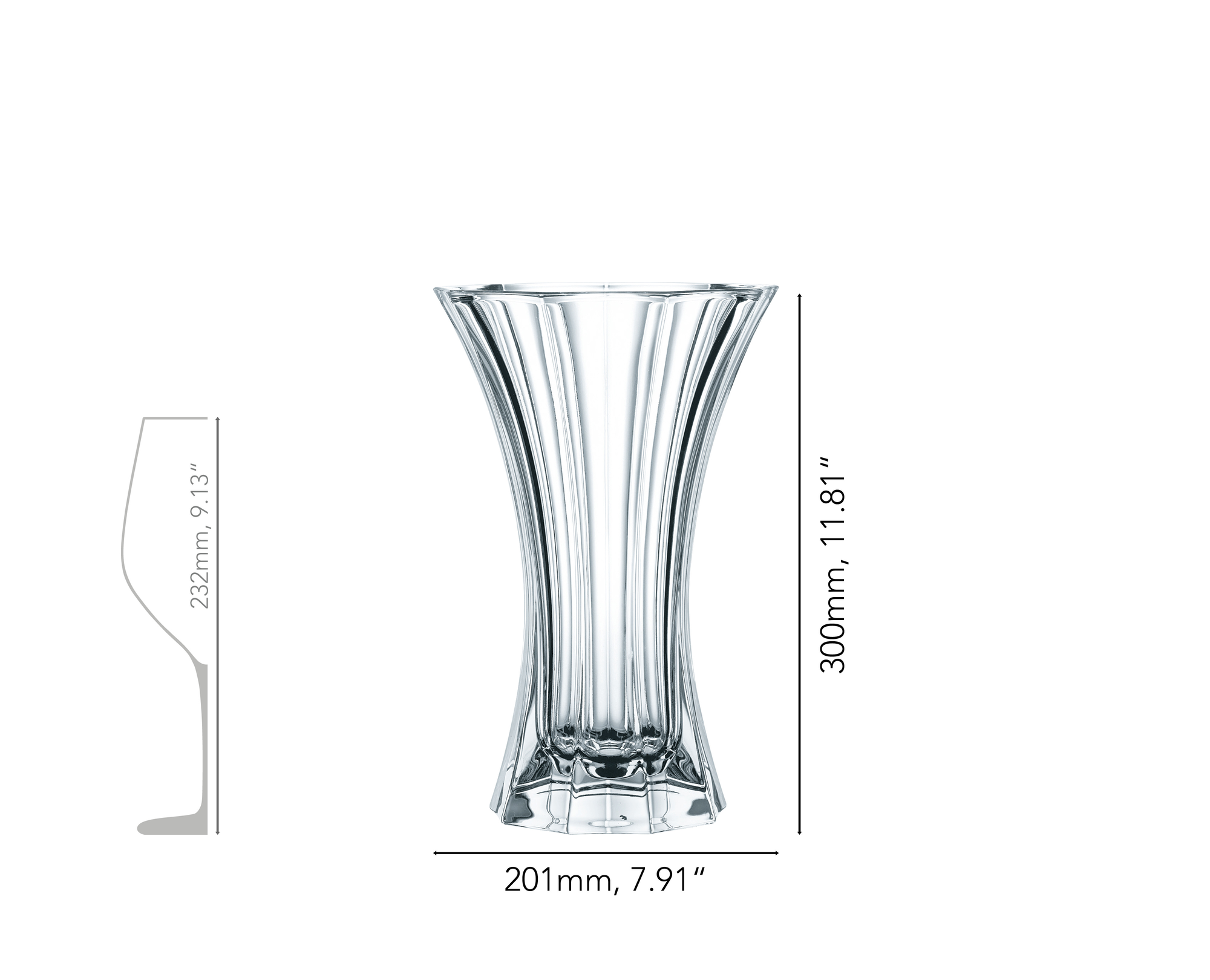 NACHTMANN Saphir Vase - 30cm
