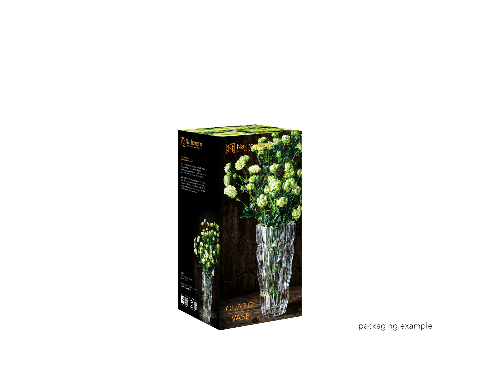 NACHTMANN Quartz Vase - 26cm | 10.354in | 0088332-0