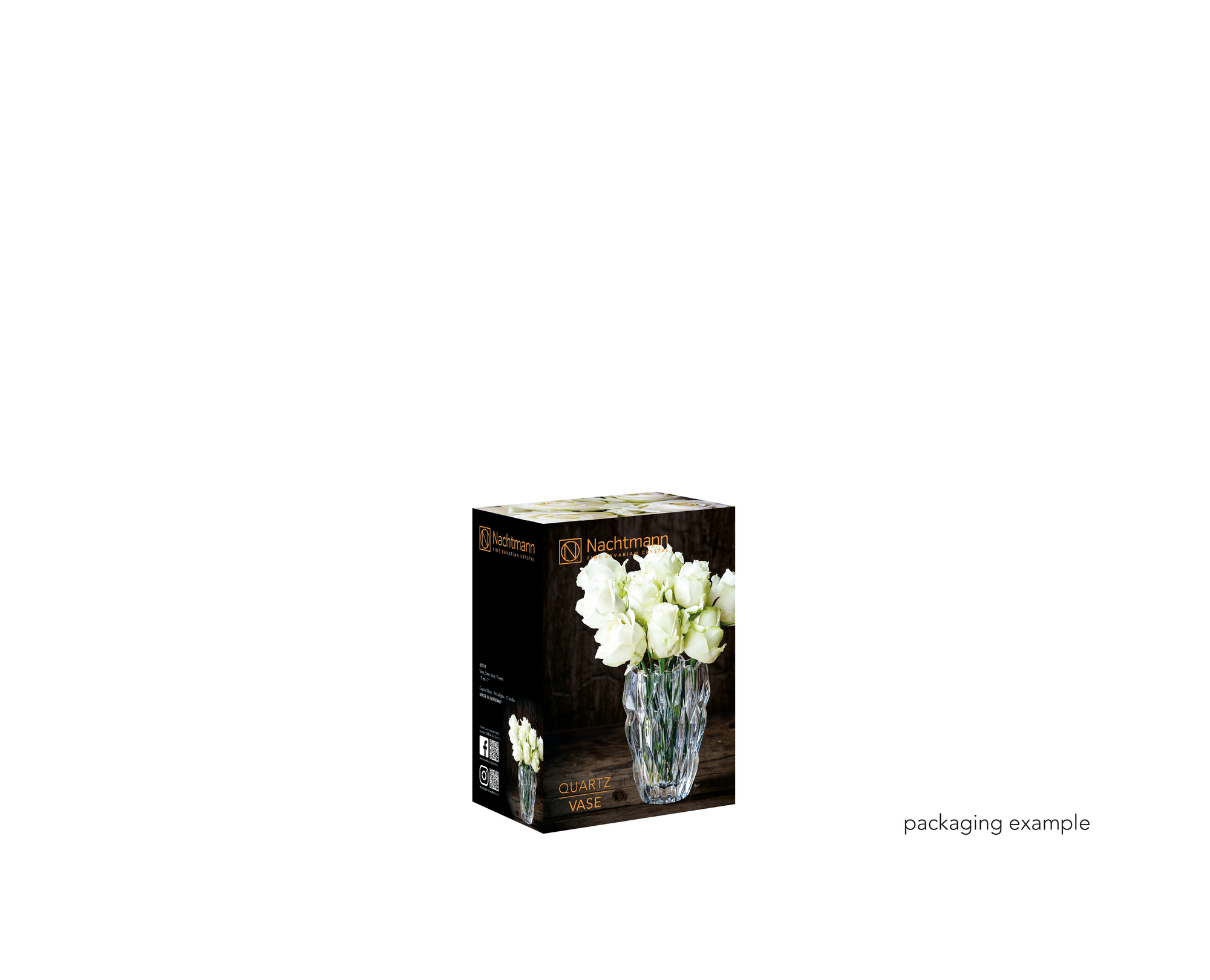 NACHTMANN Quartz Vase - 16cm | 6.299in | 0088333-0