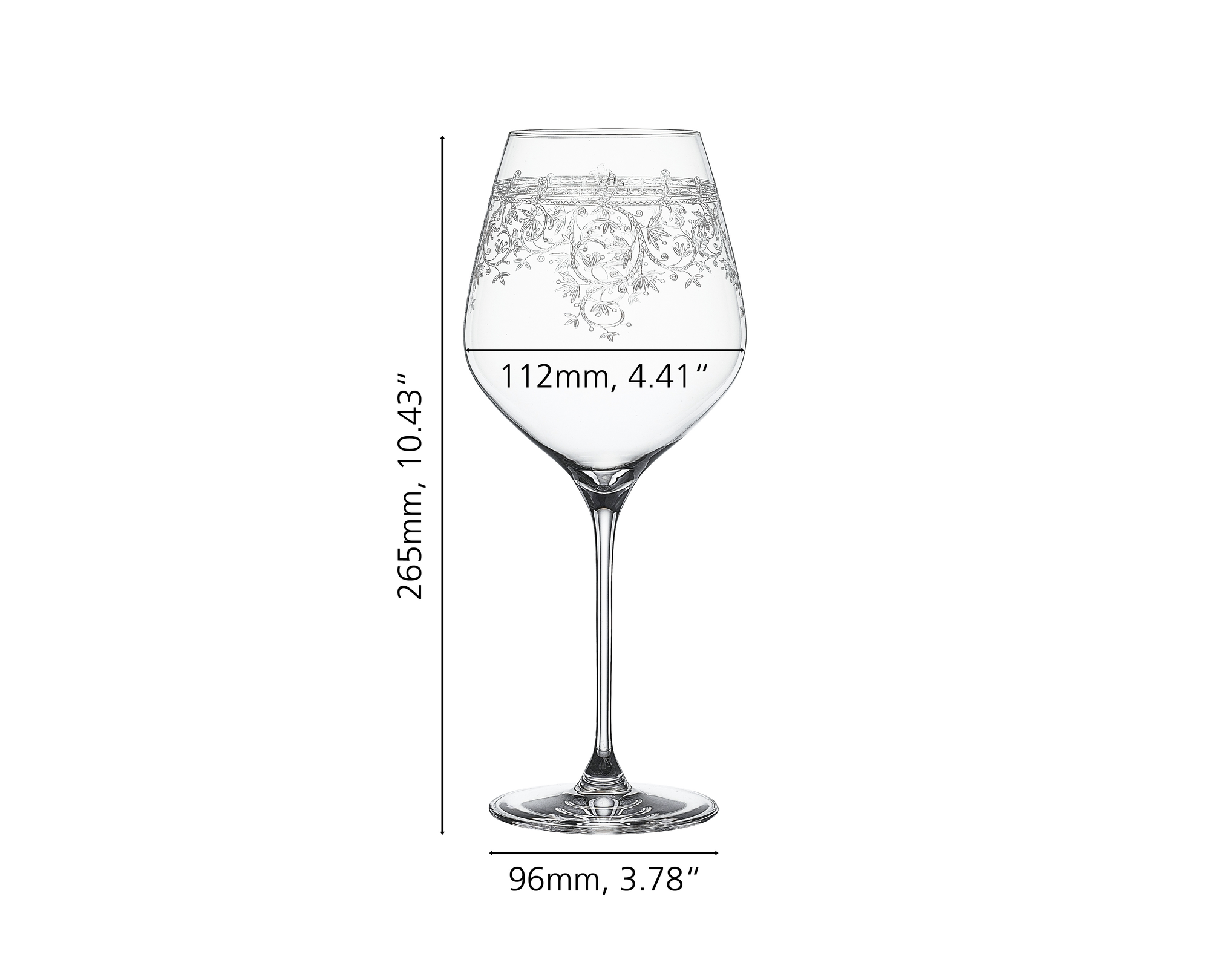 SPIEGELAU Arabesque Pro Burgundy Glass